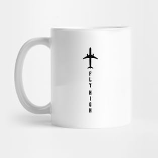 Fly High Airplane Vacation for Aviation Lover Mug